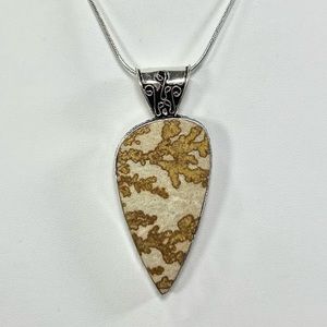 German Dendritic 925 Gemstone Pendant